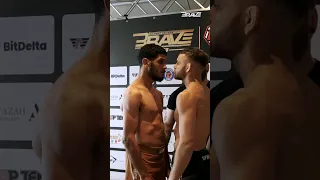 The Face Offs are done! ull speed ahead #BRAVECF83 💥#bravecf83 #shorts #mma