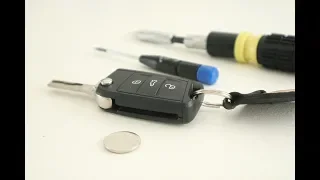Key Battery Replacement of Seat, Skoda, VW Volkswagen - Change battery DIY