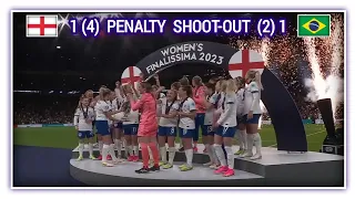 Full Penalty England vs Brazil (1⁴:1²) | Women's Finalissima 2023