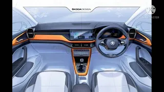 Skoda Kushaq Sketches of interior price , launch on 18th March , review, engine specifications .