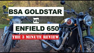 BSA Goldstar vs Enfield 650 - 3 Minute Review