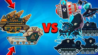 NEW EPIC TANK BATTERY VS ALL BOSSES in Hills of Steel! Tank Boss Battle