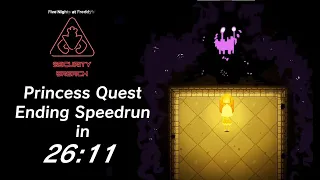 FNAF Security Breach Princess Quest Ending Speedrun in 26:11