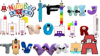 Alphabet Lore Plush Matching with Numberblocks Numbers - Learn Letters with Alphabetlore