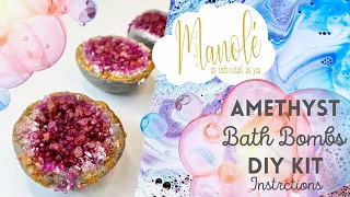 AMETHYST BATH BOMBS DIY Instructions