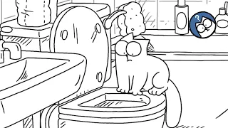 A Curious Cat Explores the Bathroom | Short Comp | Simon's Cat Extra