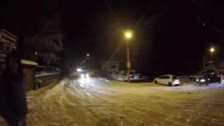 Clio Rs 3 drift on the snow