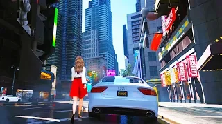 Audi RS7 Sportback - GTA 5 New York Map Mod Gameplay - Realistic Driving with Logitech G29