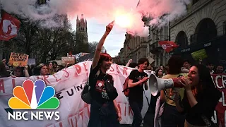 Protests over France’s pension reform stretch into 9th day