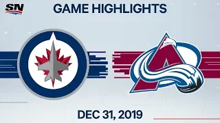 NHL Highlights | Jets vs. Avalanche - Dec. 31, 2019