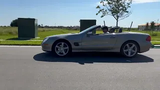 2004 Mercedes Benz SL500 Top Operation Drive By and Driving 09072022