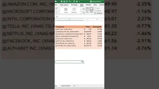 How to Add STOCK Data in Excel (Tutorial) | How to Use STOCK Function in Excel #shorts