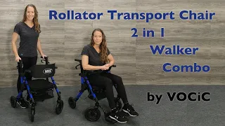 VOCiC Rollator Walker Transport Chair 2-in-1 | Mother's Day SALE on NOW