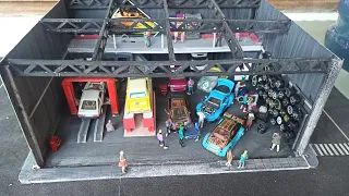 Diorama Hot wheels Car Repair 1/64 scale| Full Build