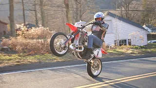 120 MPH ON A HONDA CR500R SUPER-MOTO ?