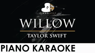 taylor swift - willow - Piano Karaoke Instrumental Cover with Lyrics