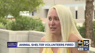 Animal shelter volunteers fired