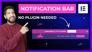 Best Elementor Notification Bar Method | No Plugin Needed