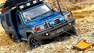 TOYOTA Land Cruiser LC70 (BRX01 chassis) Killerbody | 1/10 Scale RC Car Off-road | ASMR