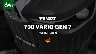 Fendt 700 Vario Gen7 | Produktvideo | Positionierung | Fendt