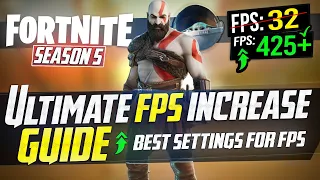 🔧 FORTNITE SEASON 5: Dramatically increase FPS / Performance with any setup! in CHAPTER 2 S5!  🖱️🎮✔️