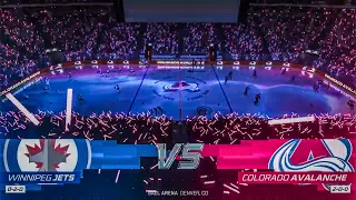 Winnipeg Jets vs Colorado Avalanche Game 3 Round 1 NHL Playoffs NHL 24 Gameplay