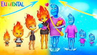 Elemental: Fire and Water Growing Up / 32 LOL Surprise DIYs