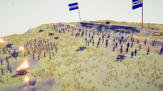 WW1 - 100x FRENCH ARMY vs 85x BRITISH ARMY - Totally Accurate Battle Simulator | TABS