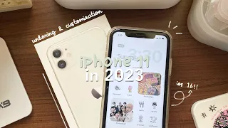 iphone 11 in 2023 🥥 | unboxing & customization