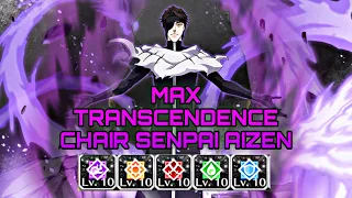 HE'S FINALLY FINISHED! TYBW AIZEN MAX TRANSCENDENCE SHOWCASE  Bleach Brave Souls !