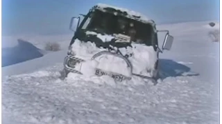 Mitsubishi Delica L300 - ЗИМА (driving on snow)
