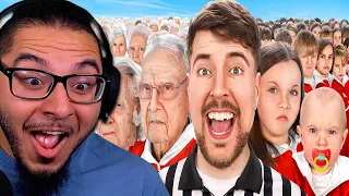 MrBeast - Ages 1 - 100 Fight For $500,000 | REACTION