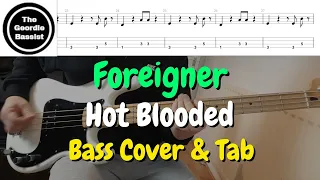 Foreigner - Hot Blooded - Bass cover with tabs