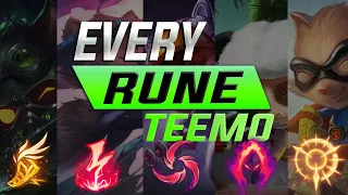 *TEEMO MOVIE*  CLIMB ON TEEMO IN ANY ELO WITH EVERY RUNE - League of Legends