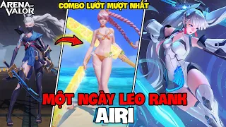 VUX MỘT NGÀY LEO RANK VỚI TẤT CẢ SKIN AIRI TÌM RA COMBO LƯỚT MƯỢT NHẤT