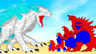 Rescue Baby SPIDER GODZILLA & KONG From Evolution Of SHIMO : Who Will Win?| Godzilla Cartoon
