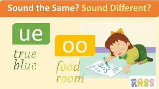 oo ue (1) | Sound the Same | Long Vowels | Phonics Rhyming Words | Go Phonics 2B Unit 6