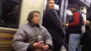 Mamie raciste dans le métro!!!! ABUSER !!!!!!!