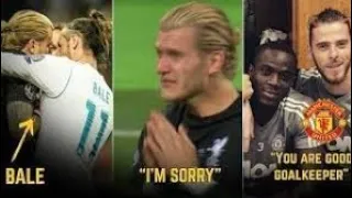 Players Reaction to Loris Karius mistakes in the CL final vs Real Madrid