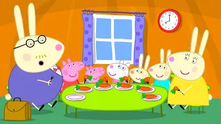 Dîner avec la famille Rabbit | Peppa Pig Français Episodes Complets