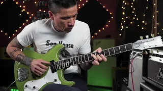 Eastwood Sidejack Baritone DLX Mosrite-style Guitar, demo with RJ Ronquillo