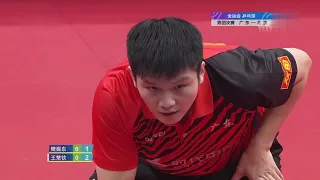 2021全运会乒乓球男团决赛第一场：樊振东 FanZhendong VS 王楚钦 WangChuqin