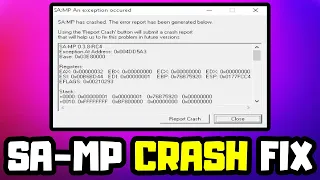 How to FIX GTA SAMP Crash | GTA San Andreas Multiplayer