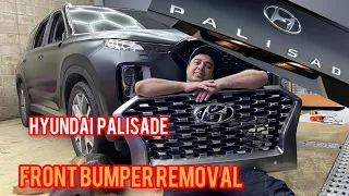 How to remove Hyundai palisade front bumper