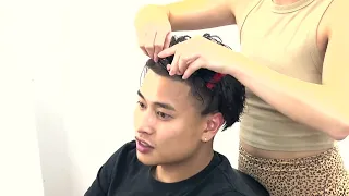 How to Perm your Hair at Home | Straight to Curly Hair | Men's Asian Perm |