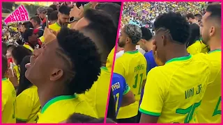 Vinícius Jr’s Brother Reduced To Tears As The Real Madrid Man Lines Up For The National Anthem