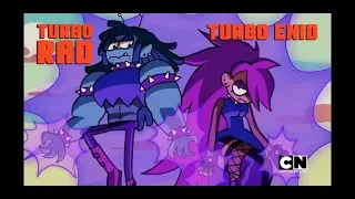 Ok-ko Lets Be Heroes - Turbo Rad and Turbo Enid Vs Tko