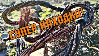 МЕДНЫЙ КАБЕЛЬ С БОЛОТА//МЕТАЛЛОКОП НА СВАЛКЕ/COPPER CABLE FROM THE SWAMP//107//