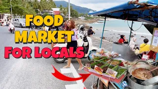 【🇹🇭 4K】Patong Cheap Thai Food Market - Kalim Beach Phuket 2022