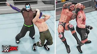 Top 20 Inverted Finisher Variations!! WWE 2K22 Countdown